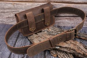 New Custom High Quality Large Capacity Hand Bag Genuine Leather Men's Wallet and Waist Bag <b>LWB</b>-0004 - Product Image 4