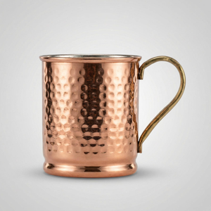 Mug en cuivre pur pour boire, différentes capacités de 1L à 300ml, motif de poignée ergonomique, cadeau ou article de table - Product Image 2
