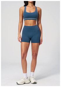 Highly Professional Women Slim Fit Workout Sportswear Set Includes High Waist Leggie Bra Plus Size Anti-Bacterial Stitch Crysta - Product Image 4