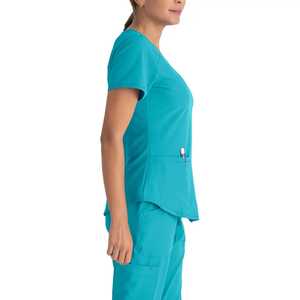 Hot Sale Rayon Top Nurse <b>Scrubs</b> <b>Sets</b> Customizable Anti-Wrinkle Fabric Hospital Uniform for Men Women Canvas Doctor's Clothing - Product Image 6