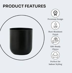 Maceta Metálica Moderna en Miniatura para Decoración de Sala de Estar y Mesa, Elegante Maceta Pequeña para Interiores, Maceta Decorativa de Metal I - Product Image 3