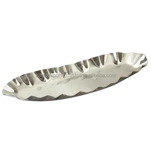 Modern <b>Gold</b> Finish <b>Serving</b> <b>Tray</b> for Contemporary Home Styling and Interior Decoration Collection Zahid Exports India Christmas - Product Image 2