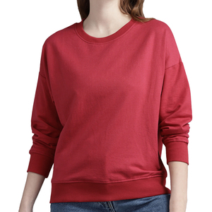 Nouveauté, vente directe d'usine, sweat-shirts pour femmes avec logo personnalisé, matière solide, sweat-shirts pour femmes en coton très vendus - Product Image 2