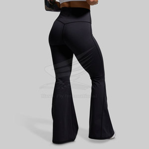Spandex Polyester Made Women <b>Flare</b> <b>Legging</b> Custom Design Yoga <b>Legging</b> Unique Style Women <b>Flare</b> <b>Legging</b> - Product Image 2