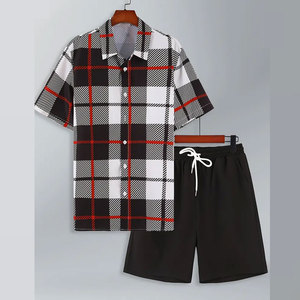 Ensemble d'été 2 pièces 2026 – T-shirts à manches courtes et survêtement de sport pour homme – Tenue d'entraînement personnalisée pour la gym et le jogging - Product Image 1