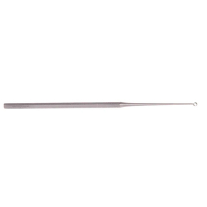 Cureta manual Buck Ear de 5.34 pulgadas, recta, de acero inoxidable satinado, instrumento quirúrgico ORL, herramienta de otología de precisión, alta calidad, CE - Product Image 3