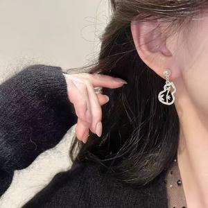 Boucles d'oreilles en perles de style chinois, légères et luxueuses, nouveau design de gourde creuse, bijoux clairs et tendance - Product Image 3