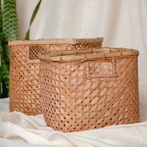 Natural bamboo storage <b>basket</b> <b>empty</b> container <b>baskets</b> for displaying spa <b>gift</b> wholesale supply - Product Image 3