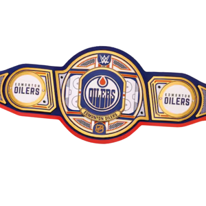 Cinturón de Campeonato de los Edmonton Oilers, Cinturón Oficial para Fanáticos del Deporte, Cinturón de Lucha Libre Personalizable de Primera Calidad para Coleccionistas - Product Image 2