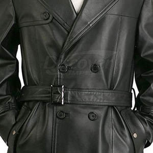 เสื้อโค้ทหนังยาวราคาส่ง ดีไซน์ใหม่ คุณภาพสูง แฟชั่นเสื้อโค้ทหนังยาวสำหรับขายออนไลน์ - Product Image 5