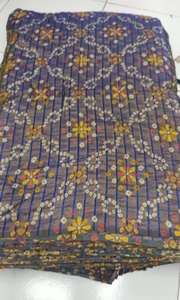 Tissu en soie pure de qualité supérieure imprimé numériquement pour les salwar kameez de créateurs et les kurtis ethniques, matière en soie à impression numérique de luxe, douce. - Product Image 5
