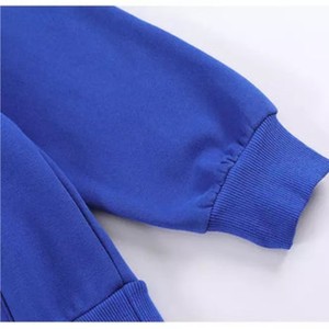 Sudadera con Capucha Azul Unisex con Diseño de Orejas de Gato, Corte Holgado, Estilo Casual para Otoño, Manga Larga, Bolsillo Frontal - Product Image 5