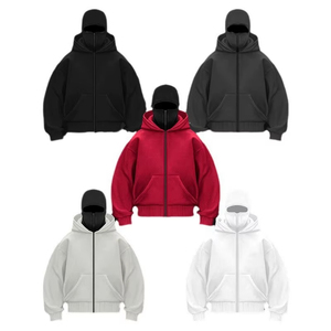 Sweat-shirt à capuche uni avec fermeture éclair pour homme et femme, style automne-hiver, pour couple, professionnels - Product Image 4
