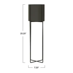 Vase à fleurs décoratif en fer forgé fait main de qualité supérieure, produit de décoration intérieure design pour les fabricants de meubles, minimaliste et écologique - Product Image 2