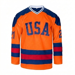 Uniformes de Hockey sobre Hielo de Verano, Transpirables, con Letras Impresas, 100% Poliéster, Logotipo Frontal Personalizable, MOQ Bajo, para Escuelas - Product Image 5