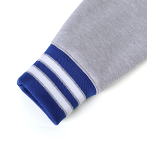 Custom Fraternity Sigma Heather Grey Fleece V-Neck <b>Cardigan</b> with Custom Logo with OEM Support with Private Label and Bulk Supply - Product Image 3