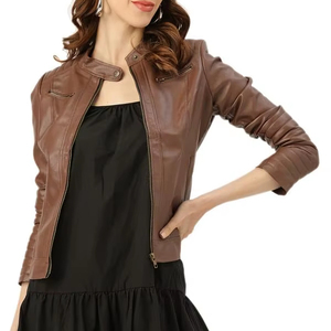 <b>Leather</b> Women's Jackets High Quality Women Fashion Women's <b>Leather</b> Jackets Original Sheepskin <b>Leather</b> Custom Size - Product Image 1