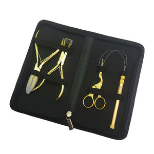 Kit de Pinzas para Extensiones de Cabello de Acero Inoxidable de Grado Quirúrgico, Color Sólido, Profesional, Personalizable, Calidad de Salón, Duradero y Ergonómico - Product Image 2