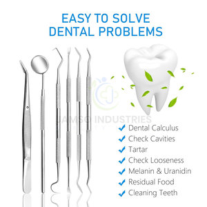 Kit de Herramientas de Cuidado Bucal Premium con Instrumentos Dentales de Acero Inoxidable para una Limpieza e Higiene Profesional - Product Image 3