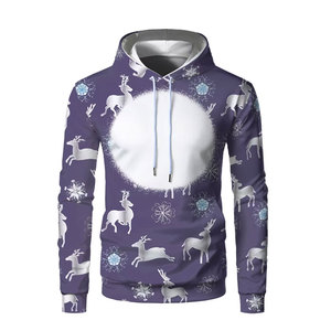 Sudaderas con Capucha Sublimadas al por Mayor de Fábrica, Sudaderas con Capucha de Gran Gramaje con Estampado Completo, Sudaderas con Capucha Sublimadas Personalizadas con Hombros Caídos - Product Image 4