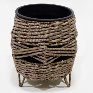 Artex Dong Thap Fábrica Hecho a mano Seagrass Agua Jacinto Artesanía Macetas Grandes Macetas decorativas al aire libre - Product Image 2
