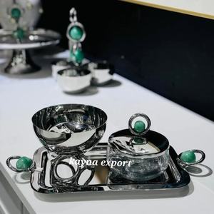 Incienso de Lujo Estilo Árabe con Aroma a Sándalo, Antiolor, Aromaterapia, Bola de Resina Verde para Todas las Estaciones, Metal de Acero Inoxidable - Product Image 2