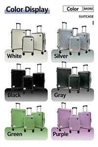 Valises multifonctionnelles personnalisées avec ouverture frontale intelligente, roues silencieuses et serrure à combinaison pour les <span class=keywords><strong>voyages</strong></span> - Product Image 4