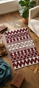 Tapis de sol en tissu tissé, tapis de zone écologiques antidérapants pour chambres, salles de bain, cuisines, couloirs, bureaux, hôtels - Product Image 4