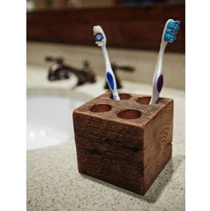 Low Price Custom Excellent Quality Wood <b>Toothpaste</b> <b>Holder</b> three Toothbrush Storage Bathroom Product - Product Image 3