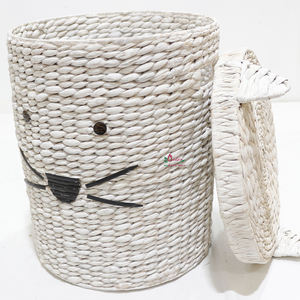 ตะกร้าสานรูปหน้าสุนัขจากหญ้าทะเลธรรมชาติ งานแฮนด์เมด ทนทาน ใช้จัดเก็บของสำหรับเด็ก ผลิตภัณฑ์เวียดนาม Artex Dong Thap - Product Image 4