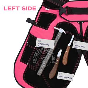 Kit complet d'outils de ferrage pour sabots de cheval : Marteau de ferrage, Râpe à sabots, Lime, Coupe-sabots de 15 pouces, Couteau à sabots à lame étroite et à boucle, et Pince de ramassage - Product Image 4