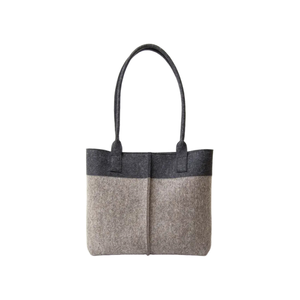 Sac fourre-tout en feutre sacs fourre-tout pour femmes avec deux couleurs pour les étudiants Logo personnalisé taille personnalisée du Vietnam prix bon marché - Product Image 3