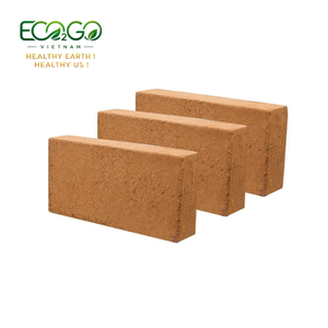 Root Development Coco Peat <b>Block</b> Low EC Non-toxic - Coconut <b>Coir</b> Brick Ready To Use Biodegradable Potting By Eco2go Vietnam - Product Image 1