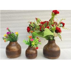 Pot de fleurs en bois de qualité supérieure pour plantes d'intérieur et décoration de balcon de jardin extérieur avec un style rustique durable - Product Image 1