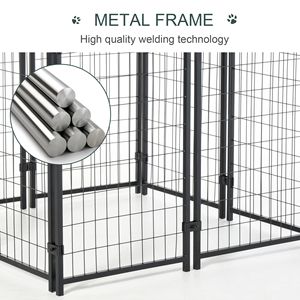 Recinto per Cani da Esterno 8FT X 4FT X 6FT con Porta Bloccabile e Tettoia Resistente all'Acqua per Cani Medi/Grandi, Versione XL in Vetro per Uso Interno - Product Image 5