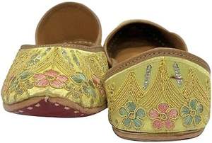 Los Mejores Diseños de Zapatos Khussa Elegantes para Mujer, Sandalias Jutti para Boda, Khussa Planas con Forro de Cuero, Khussa para Niñas, Khussa Pakistaní - Product Image 4