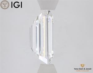 Diamante cultivado en laboratorio CVD de 2.50 quilates, forma esmeralda, color E, claridad VVS1, con certificado IGI, para anillo de compromiso personalizado. - Product Image 6