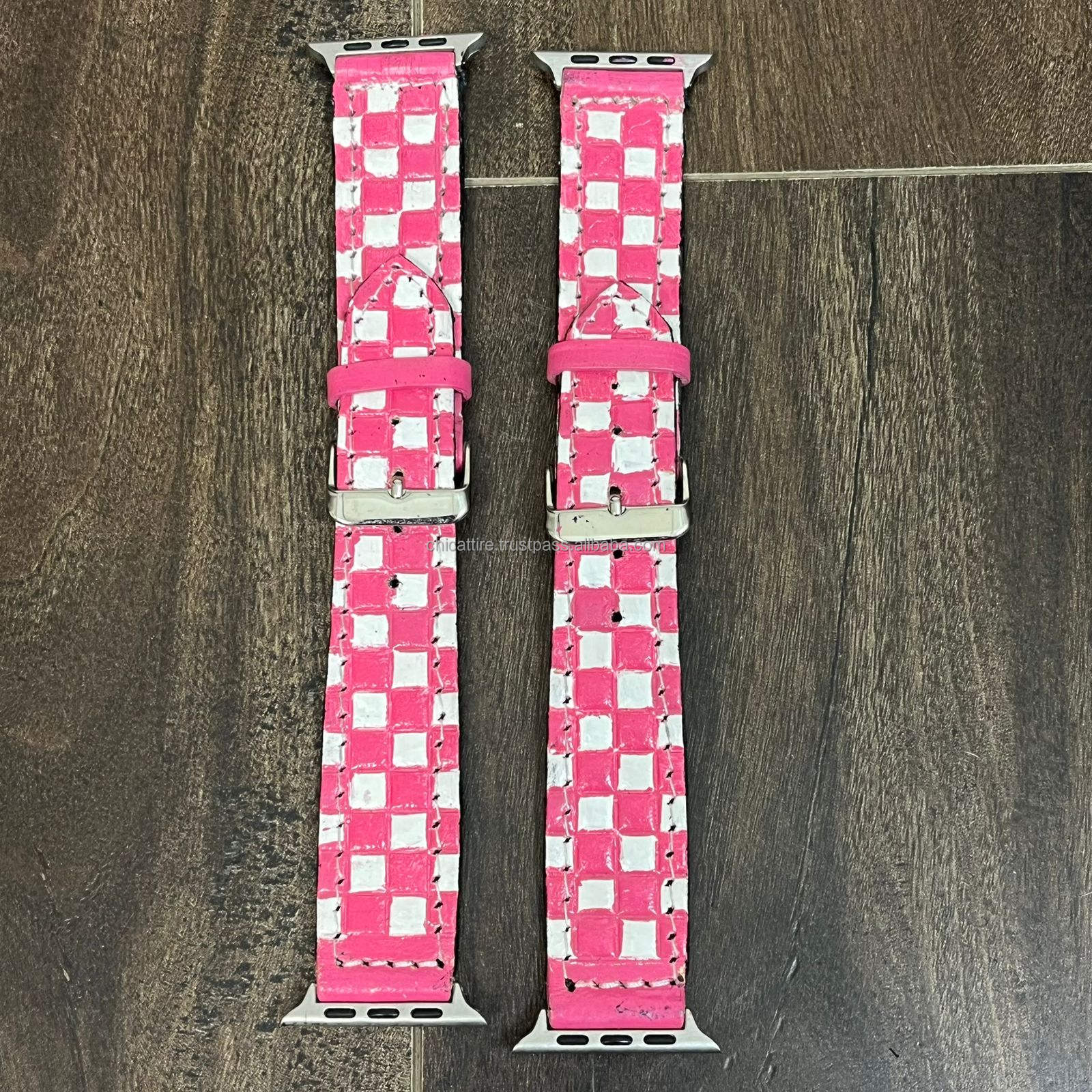 Pink & White Checkered