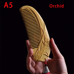 Classic Handmade Wooden Hair <b>Comb</b> <b>Wide</b> Tooth Scalp Massage And Healthy Hair Styling Accessory Premium - Product Image 6