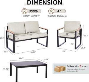Homall <b>Outdoor</b> Patio Furniture <b>for</b> Resort Cafe Homestay and Commercial Projects - Product Image 6