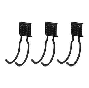 Organizador de Ganchos para Garaje, Sistema de Rieles de Montaje en Pared con Doble Brazo, Gancho de Almacenamiento de Acero para Mangueras, Cables, Escaleras, Herramientas, GAPGAR005 - Product Image 3