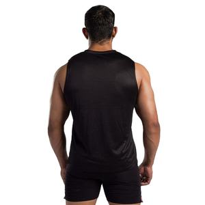 Débardeur Homme en Tricot Casual avec Logo Personnalisé Imprimé, Veste de Sport d'Été, Entraînement, 100% Coton, Design sans Manches à Capuche, Uni - Product Image 3