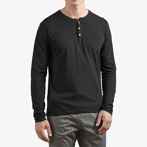 Muscle Fit Cotton Casual Knitted Blank Plain <b>Henley</b> T-<b>shirt</b> Button Manufacturer High Quality Gym Sport Short Sleeve T <b>Shirts</b> <b>Men</b> - Product Image 1