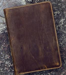 Carnet de notes classique de luxe en cuir véritable, protection durable, rechargeable, étui pour journal, support d'écriture, vintage NBC-0031 - Product Image 1