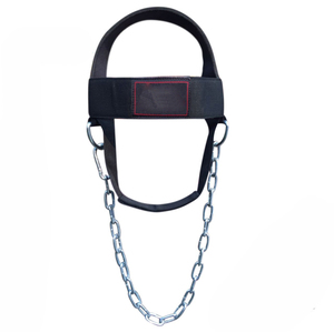 Custom Logo Non Slip Design Professional Fitness Equipment Premium Cowhide Weight Lifting Neck <b>Training</b> <b>Head</b> Harness - Product Image 2