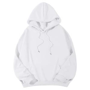 Hot Sale Custom Men's Unisex Oversized 230g Polyester Velour Fleece Pullover Discharge Printing Embroidery <b>Hoodie</b> - Product Image 2