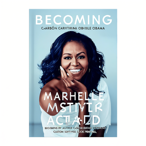 Libro de bolsillo personalizado con tapa blanda de la autora Michelle Obama, impresión de libros - Product Image 3