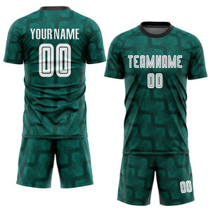 Maillot de football vintage personnalisé bleu et blanc 100 % polyester de haute qualité, faible MOQ, imprimé par transfert thermique, respirant, pour l'extérieur - Product Image 1