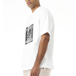 T-shirts pour hommes de qualité supérieure 300 GSM, design personnalisé avec impression en relief, 100% coton, manches courtes, coupe classique, respectueux de l'environnement - Product Image 2