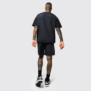 Survêtements courts personnalisés pour hommes, ensemble t-shirt et short en nylon surdimensionné, ensemble short de sport pour hommes, survêtements coupe-vent - Product Image 6